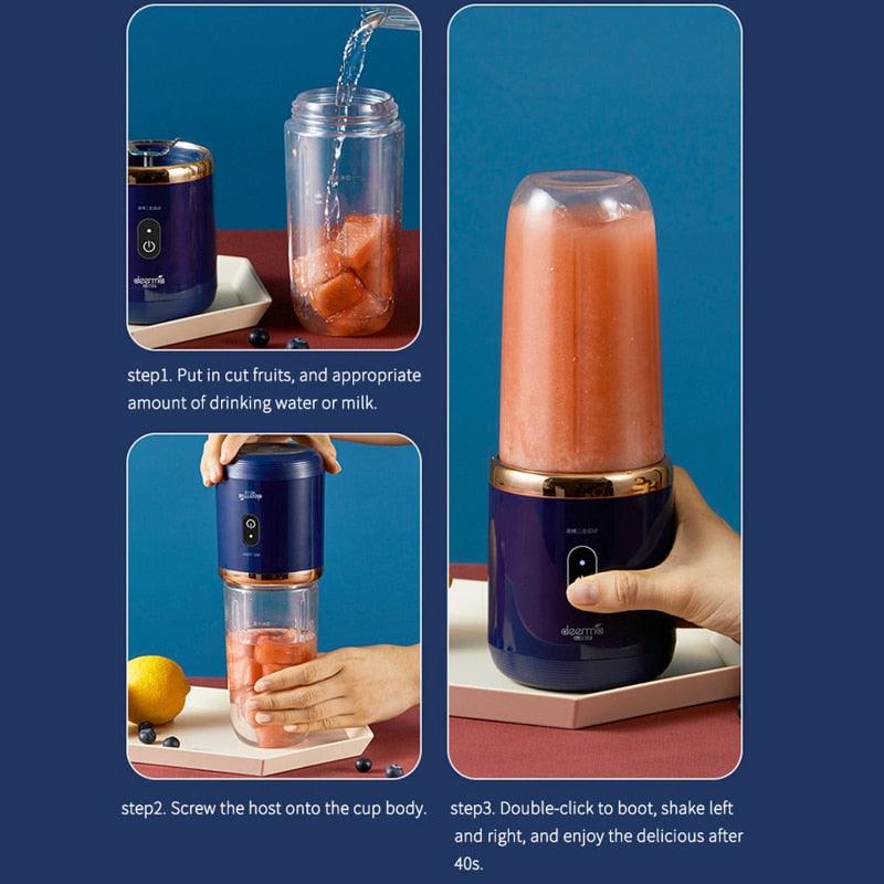 Portable Juicer Blender 300ml Electric